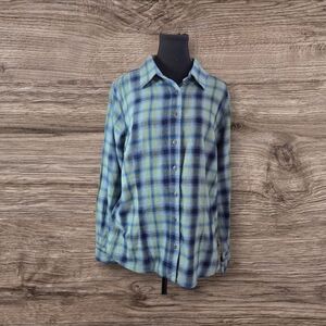 Noble Outfitters Plaid Casual Button Down Shirt for Men Size XL
